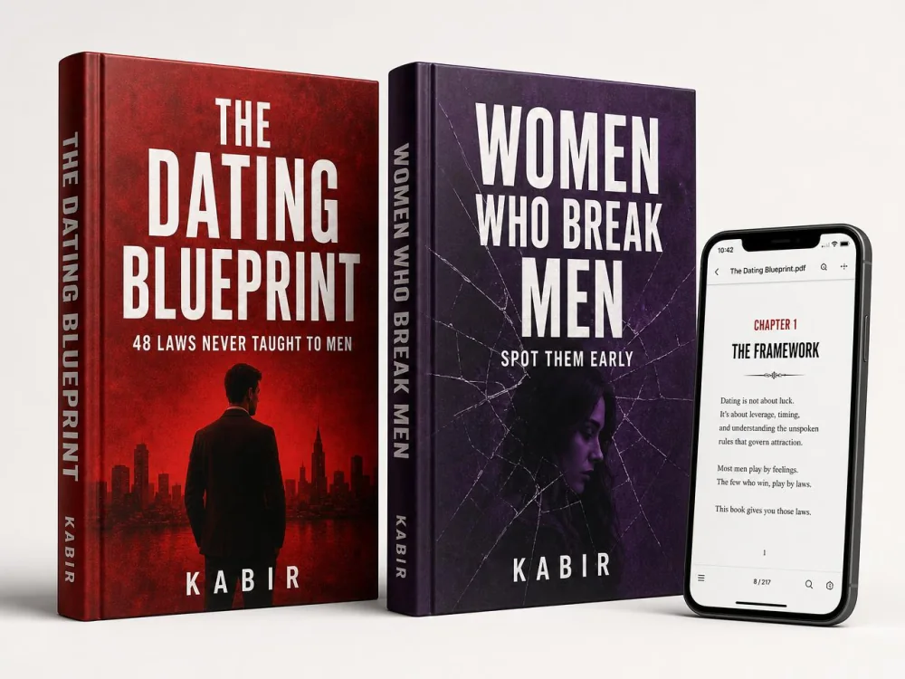 Both ebooks shown beside a phone with the PDF open